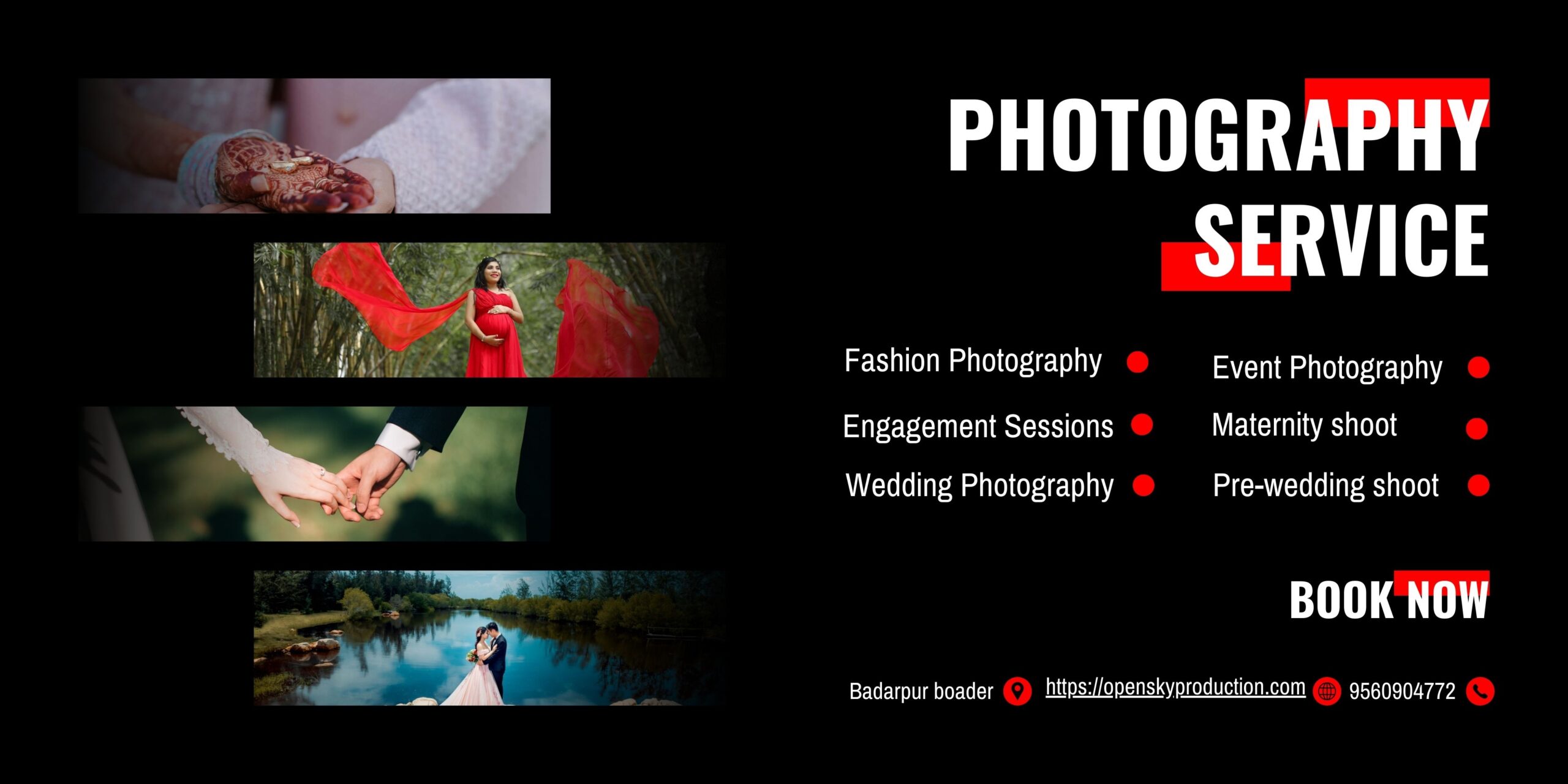 Black And White Modern Photography Service Banner 2 Scaled